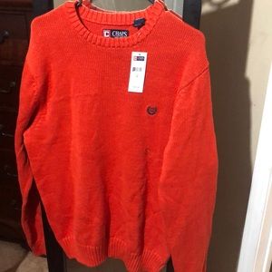 Orange Chaps sweater